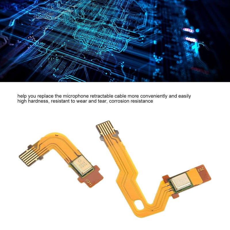 Tangxi for Controller Microphone Flexcable, PET Game Handle Inner Mic Ribbon Cable, Replacement Speaker L R Connector Cable for Game Console - Image 2
